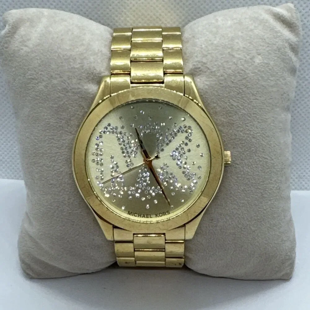 Michael Kors Slim Runway MK3590 Women's Stainless Steel Analog Dial Watch JNA389